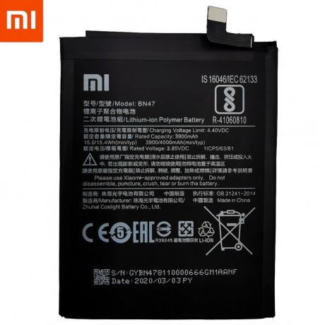 Xiaomi Mi A2 Lite Batarya